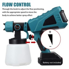 1000ML Cordless Electric Spray Gun Airbrush Paint Sprayer For Makita 18V Battery