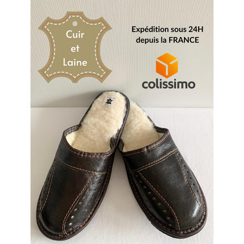 Pantoufles hommes cuir - hommes, en