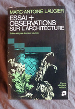 Marc-Antoine LAUGIER, "Essai +
