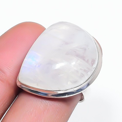 Bague réglable pierre lune - réglable,