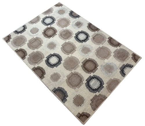 Tapis beige brun gris - tapis, 100%