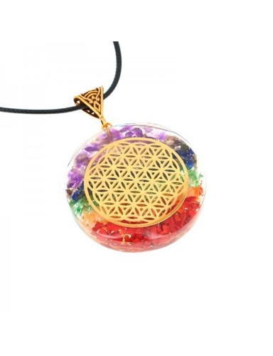 Orgonite pendentif fleur - fleur, de