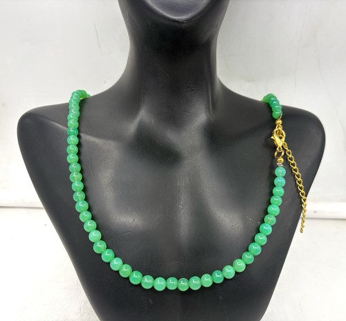 Elégant collier chrysoprase