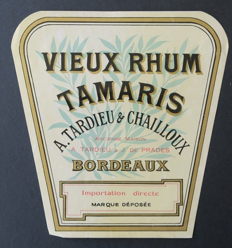 Ancienne étiquette vieux rhum - étiquette,