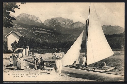 Cpa menthon port et la - port,