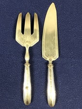 Ancien Service à Desserts (Gâteaux Et Tartes) en Métal Argenté et Argent Fourré