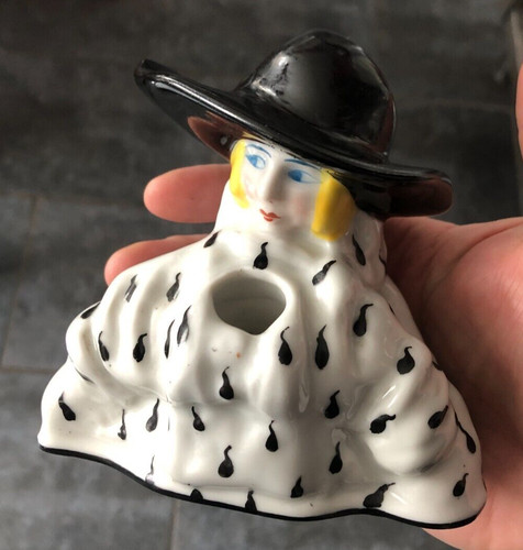 Bel encrier plumier - plumier, porcelaine