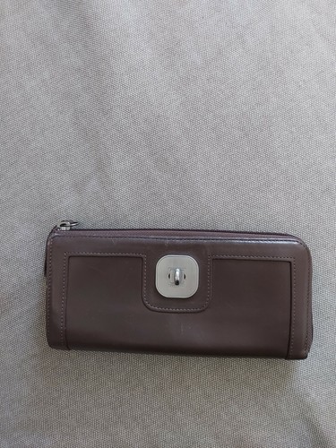 Portefeuille femme cuir beige