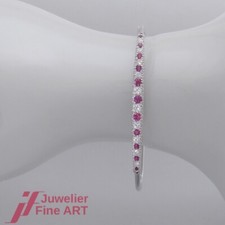 Ruby bangle - 11 rubies & 10