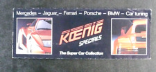 FERRARI : KOENIG - TRES RARE PETIT PROSPECTUS DEPLIABLE KOENIG SPECIALS - BE