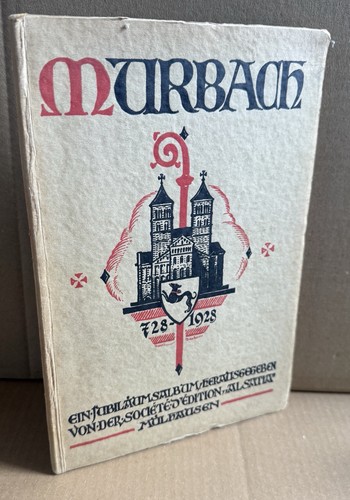 Livre rare murbach 728 1928 - livre, 728-1928