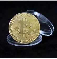 Bitcoin Pièce de Collection Argent – Cadeau Crypto Blockchain Collector Token