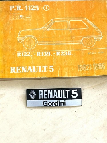 Renault gordini turbo - turbo, 1985