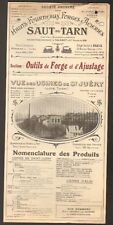 SAINT-JUERY (81) USINE d'OUTILS de FORGERON "FORGES & ACIERIES du SAUT-DU-TARN"