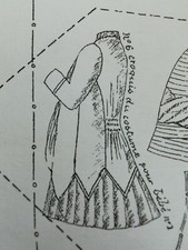  ANCIEN PATRON LA POUPEE MODELE 40 & 45CM COUSTUME & ROBE-BLOUSE AOÛT 1884