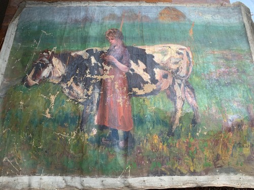 Lot toiles tableaux peinture - 2,