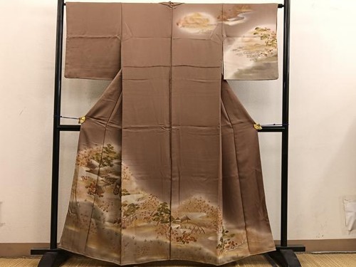 Kimono japonais houmongi - kimono,