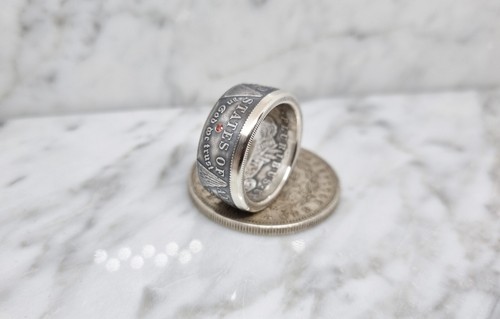 Bague pièce monnaie dollar - monnaie,