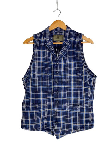 Gilet nigel cabourn bleu - bleu, 48
