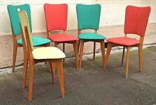 Lot 5 chaises + 1 gratuite Années 60
