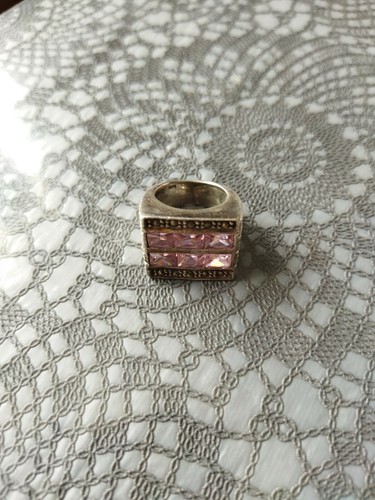 Bague argent 925 oxyde rose - bague,