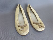 BALLERINES HARDRIGE POINTURE 39 BLANC CREME couleur passée