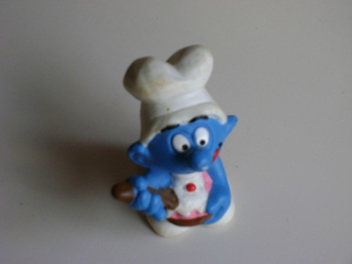 Figurine schtroumpf cuisinier - figurine,