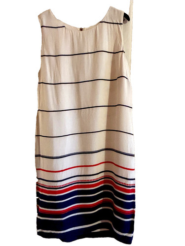 Antonelle robe blanche bleue - robe,