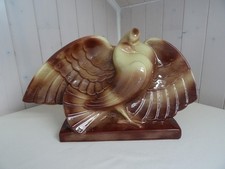 Couple de pigeons art déco