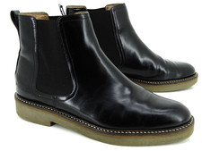 Kickers Chelsea Bottes Chaussures Taille 39 Cuir Noir