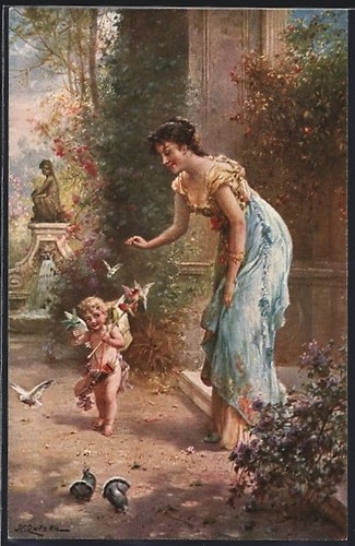Carte postale artiste hans - carte, d'artiste