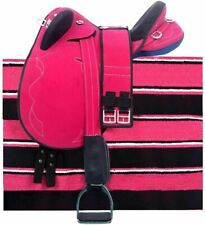 Selle en daim synthétique neuve de stock australien avec ensemble assorti liv...