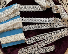 DENTELLE ANCIENNE - 3 modèles différents dentelle aux fuseaux - grande longueur