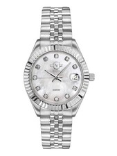 Gevril Silver & Diamond women's Swiss watchatch NEW