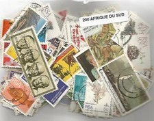 Lot  de 200 timbres d'Afrique du Sud