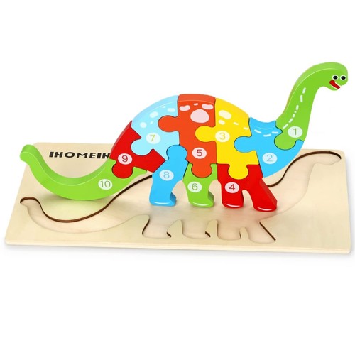Puzzle bois montessori pour - en,