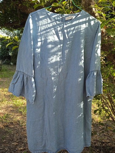 Robe zara bleu jean - 40,