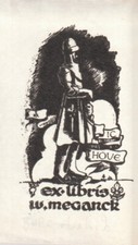 Libris meganck houe - ex-libris, w.meganck
