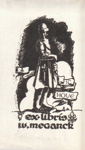 Libris meganck houe - ex-libris, w.meganck