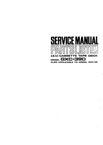 Manuel service pour akai - de,