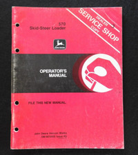 Véritable JOHN DEERE 570 Mini Chargeur Tracteur Opérateurs Manuel Nice Forme