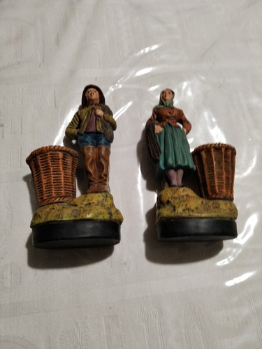Couple pecheurs terre cuite - de,
