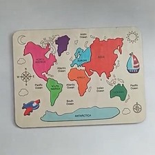 Puzzle en bois, jeu éducatif