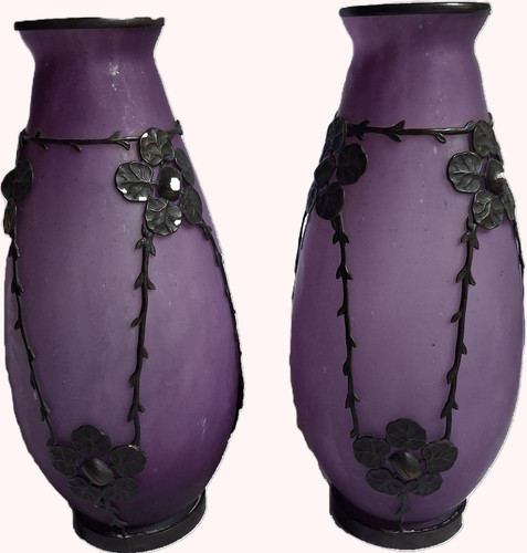 Paire vases violine art - de,