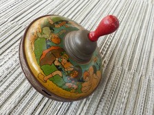 ANCIENNE TOUPIE en TOLE LITHOGRAPHIEE - jouet ancien