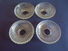 LOT DE 4 BOBECHES EN VERRE