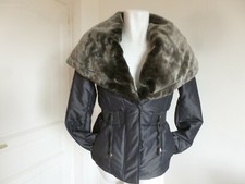 SYMPA BLOUSON MARQUE " ZARA " CEINTURE GRIS ANTRACITE TAILLE 36