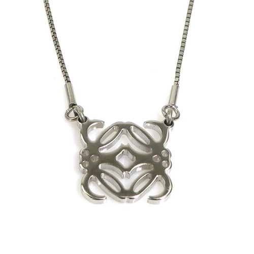 Auth loewe anagram - loewe, necklace