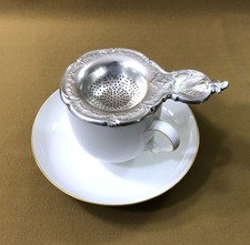grand passe thé CHRISTOFLE modèle MARLY métal argenté 15,5cm Tasse Théière Table