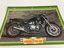 Kawasaki 1100 Zéphyr 1997 fiche carte moto passion collection Atlas